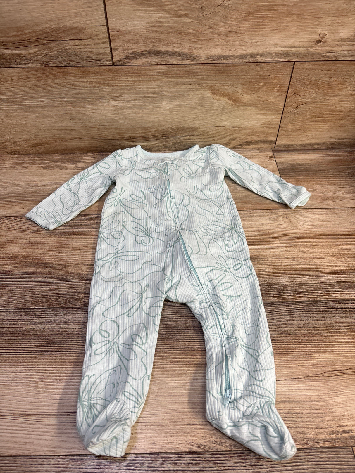 Carter's Ribbed Sleeper Blue sz 9m