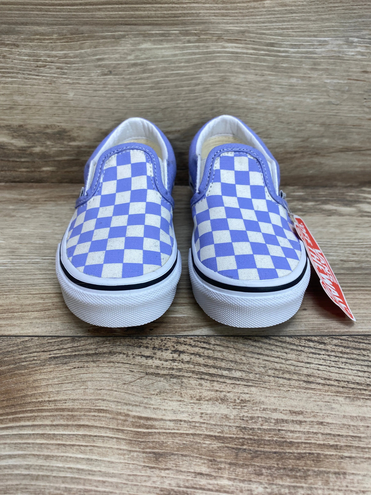 NEW Vans Classic Slip-On Checkerboard Lavender Shoes sz 10.5c