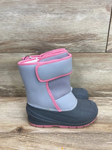 NEW Cat & Jack Girls' Grey Lenny Winter Snow Boots sz 12c