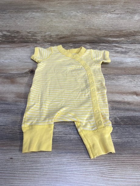 Moon and Back by Hanna Andersson Striped Romper Yellow sz Newborn - Me n Mommy To Be