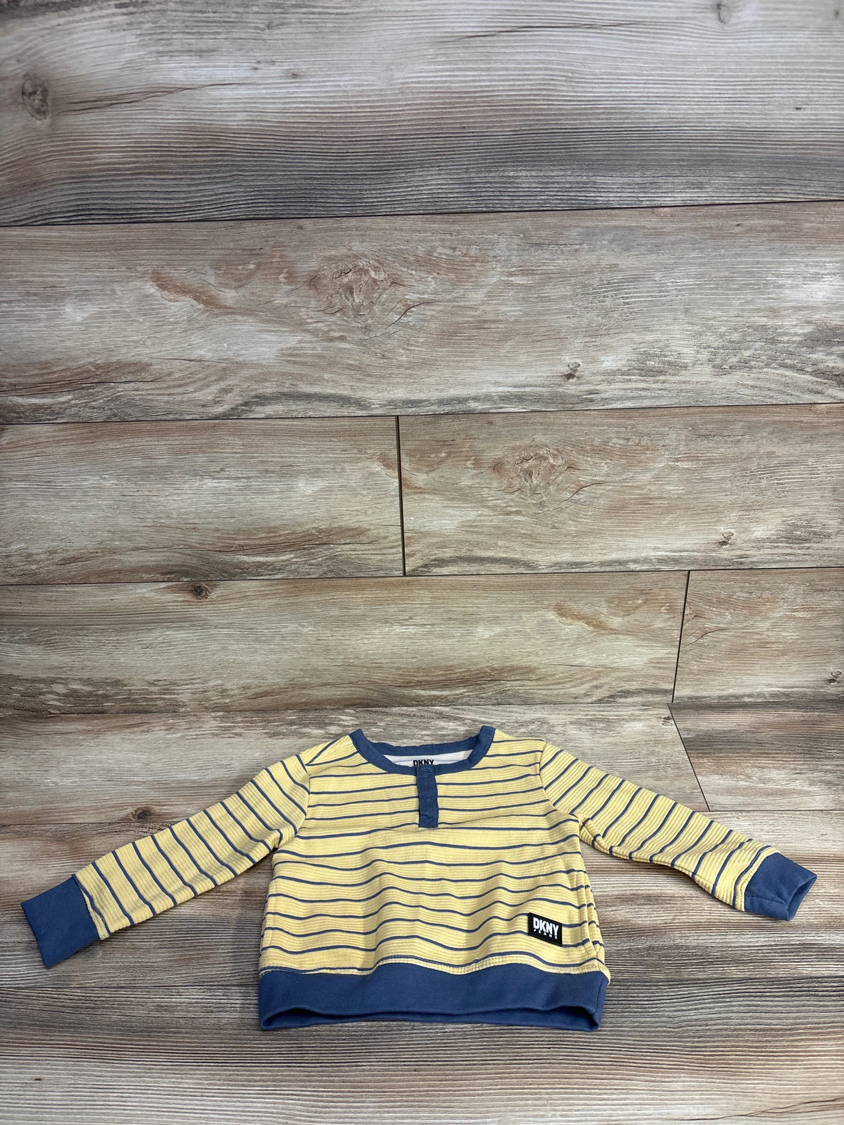 DKNY Striped Ribbed Shirt Yellow sz 24m