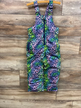 Pink Platinum Leopard Print Snow Bib Navy sz 4T