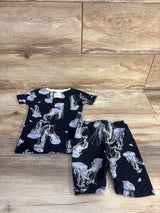 Burt's Bees 2pc Jelly Fish Pajama Set Black sz 2T