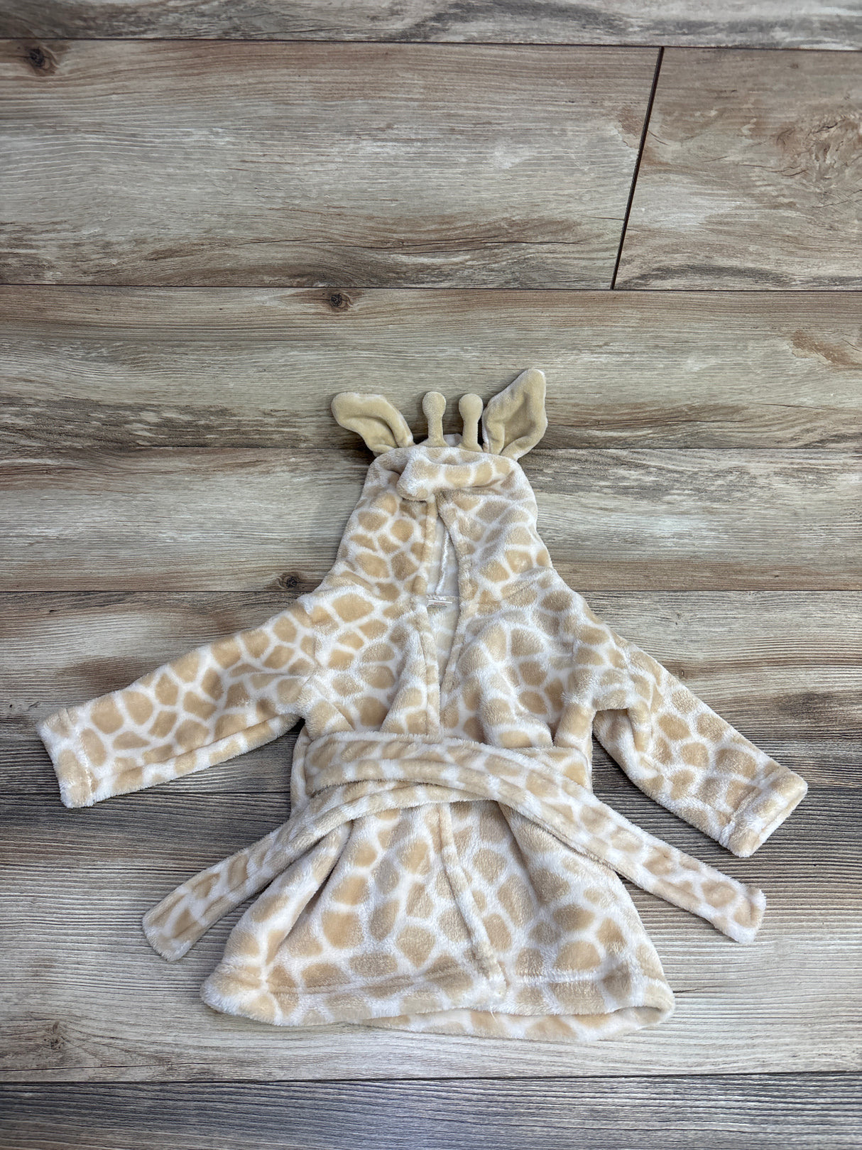 Hudson Baby Giraffe Plush Robe Tan sz 0-9m