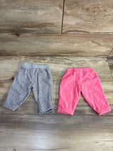 Simple Joys 2pk Fleece Pants Grey sz 0-3m