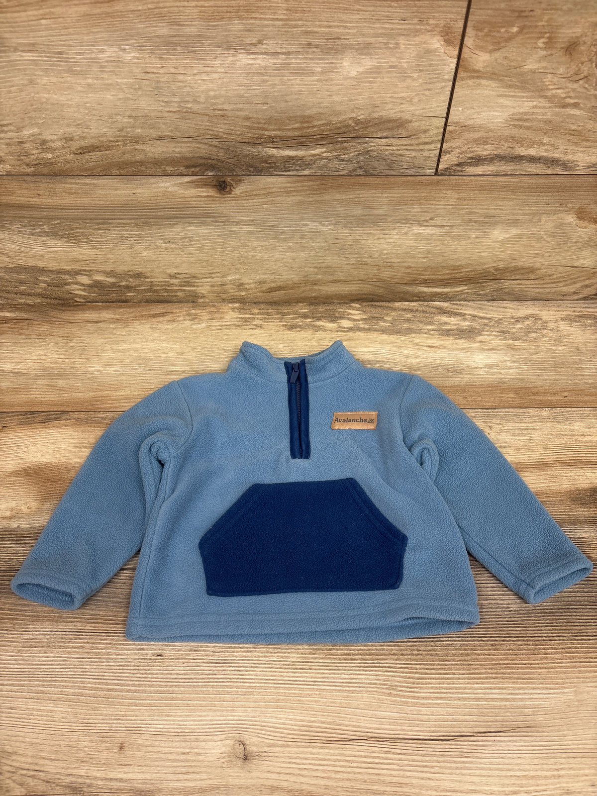 Avalanche Fleece Quarter-Zip Pullover Sweatshirt Blue sz 12m