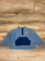 Avalanche Fleece Quarter-Zip Pullover Sweatshirt Blue sz 12m