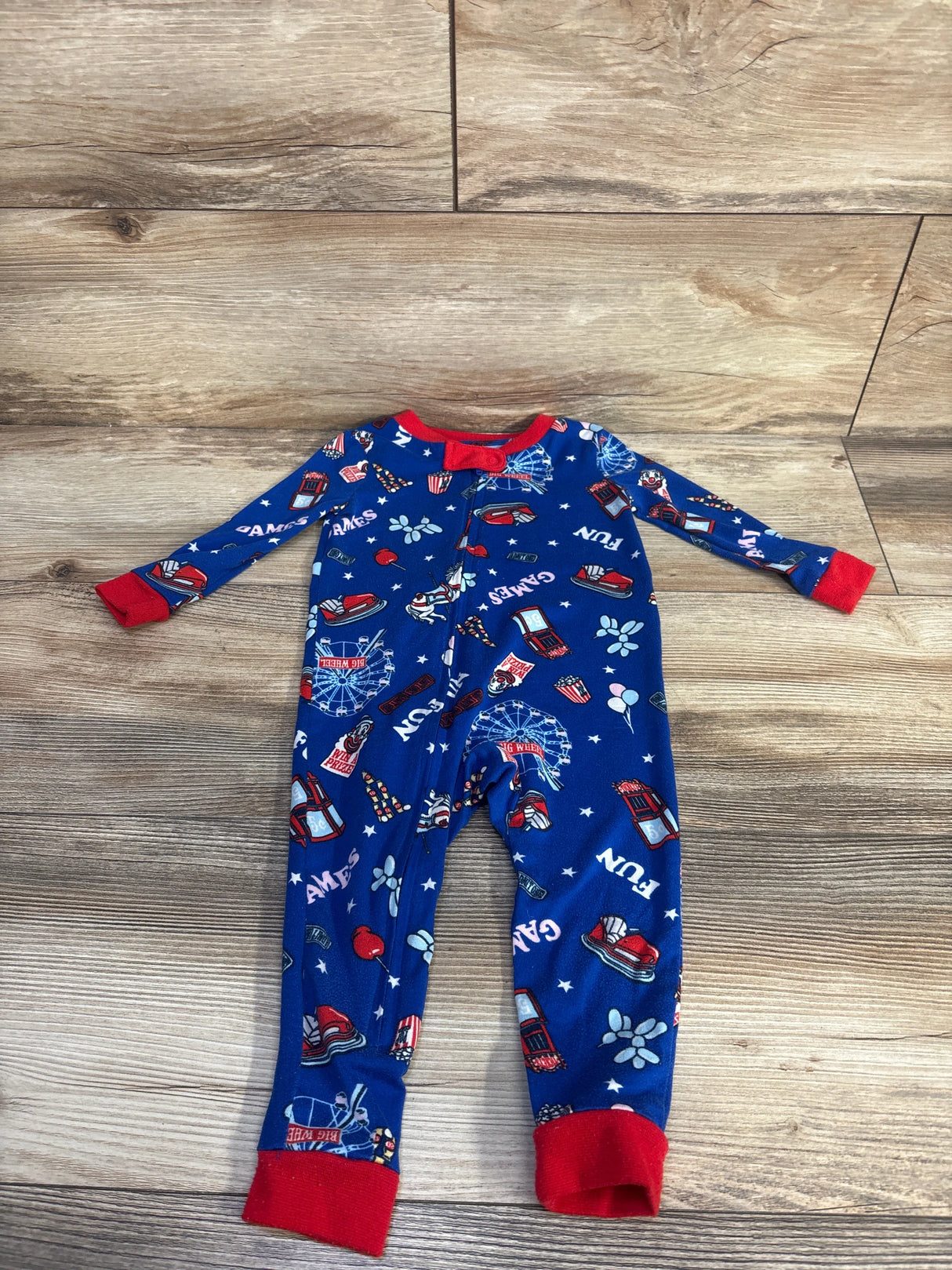 Way To Celebrate! Patriotic Sleeper Blue sz 12m