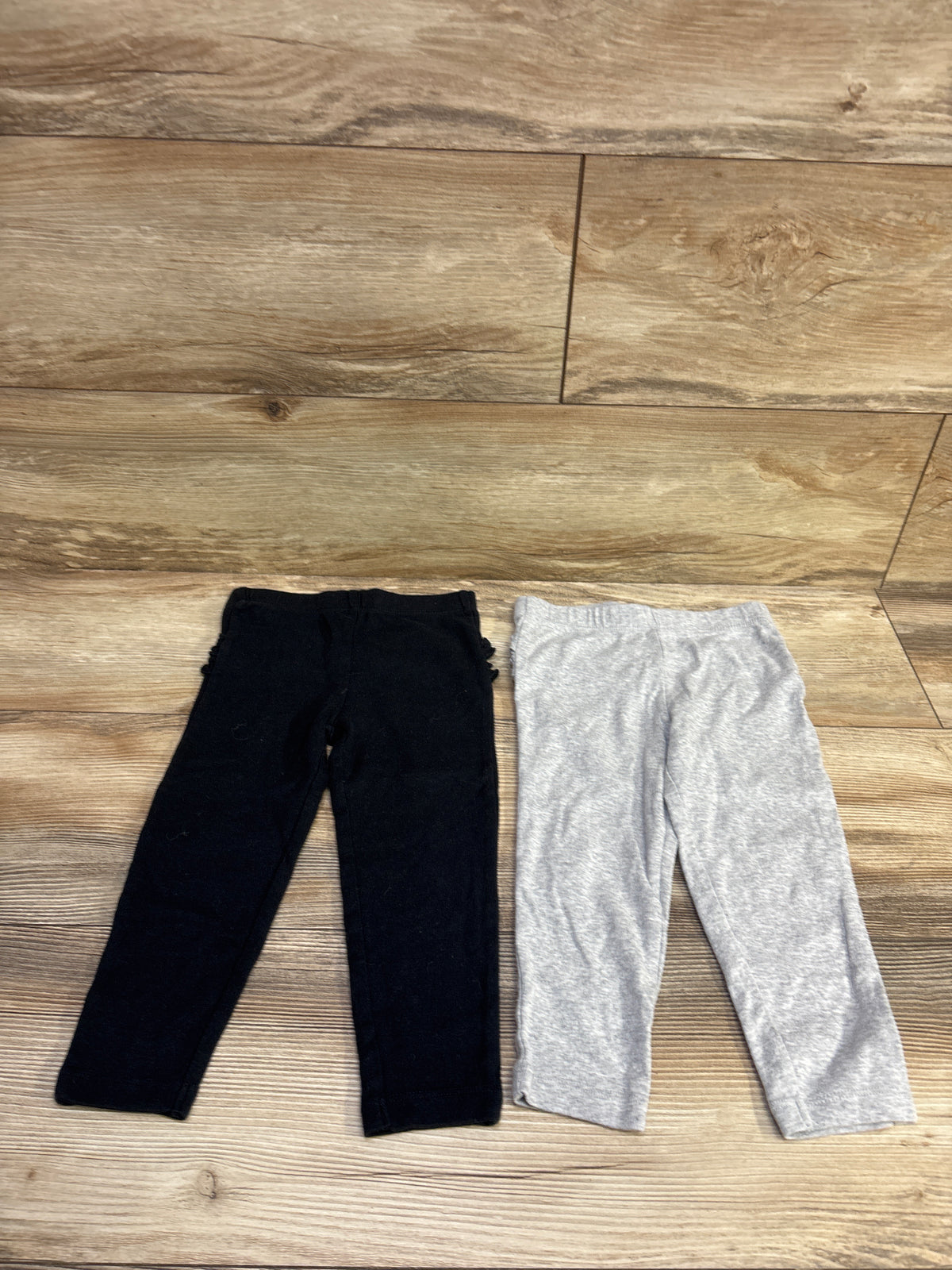 Carter's 2pk Ruffle Pants Black/Grey sz 24m