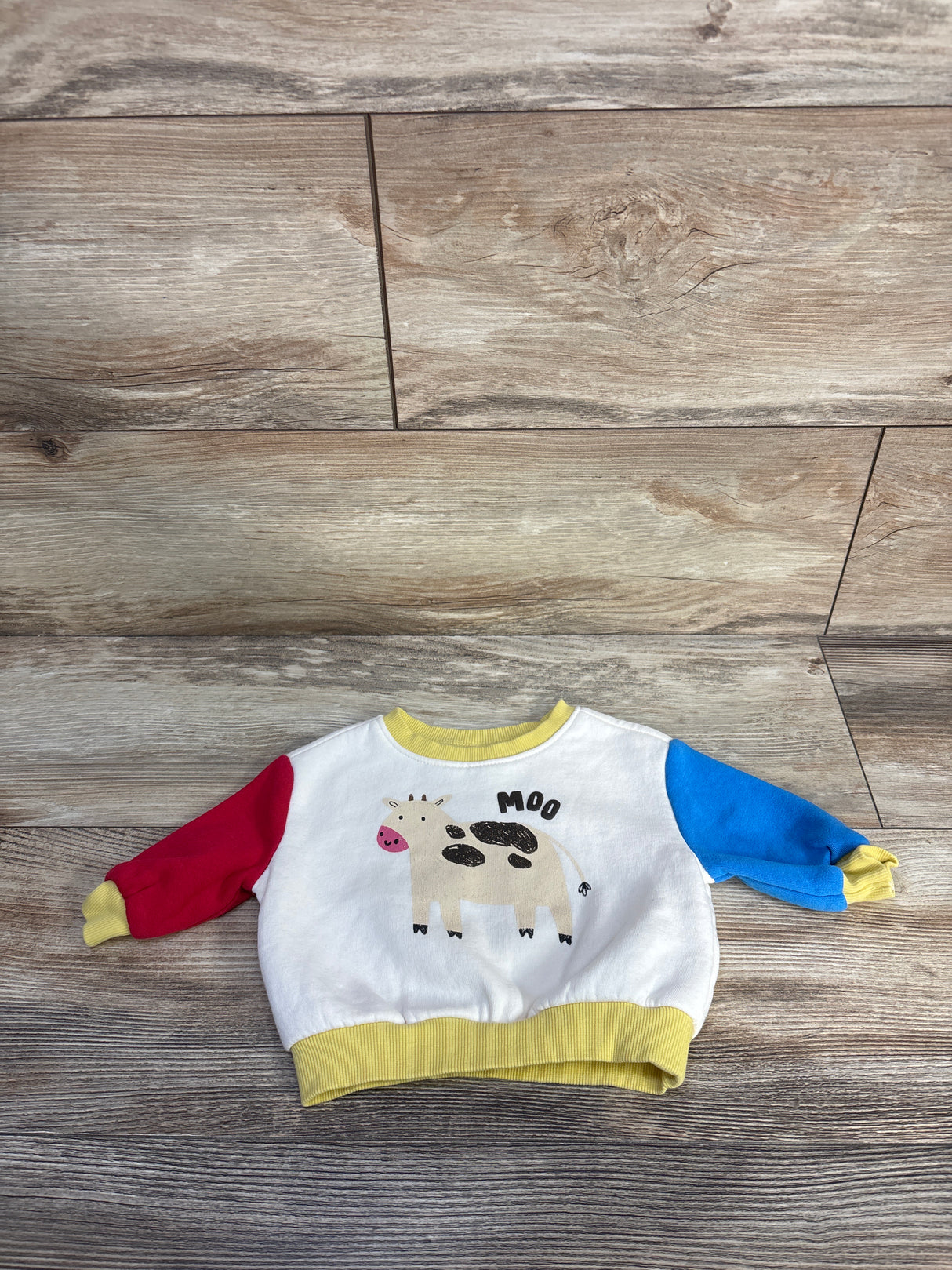 Old Navy Moo Crew-Neck Sweatshirt Ivory sz 0-3m