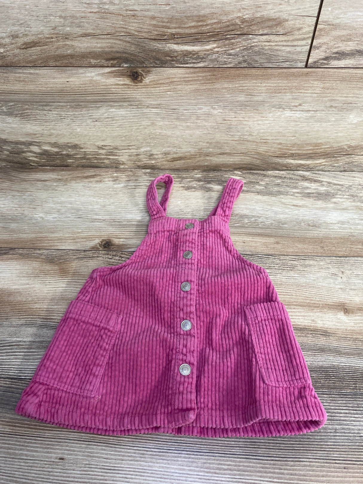 Zara Cord Tank Dress Hot Pink sz 9-12m