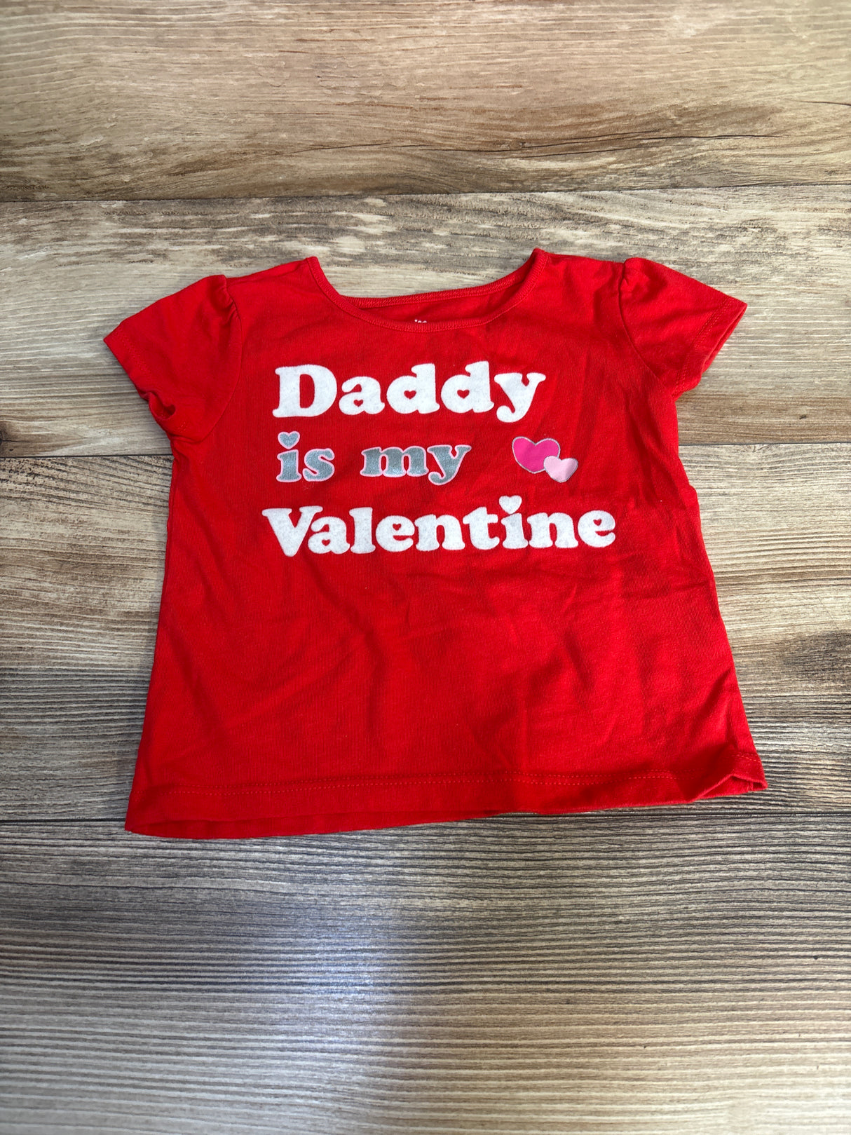 Way To Celebrate Valentines Day Daddy Is My Valentine Shirt Red sz 18m