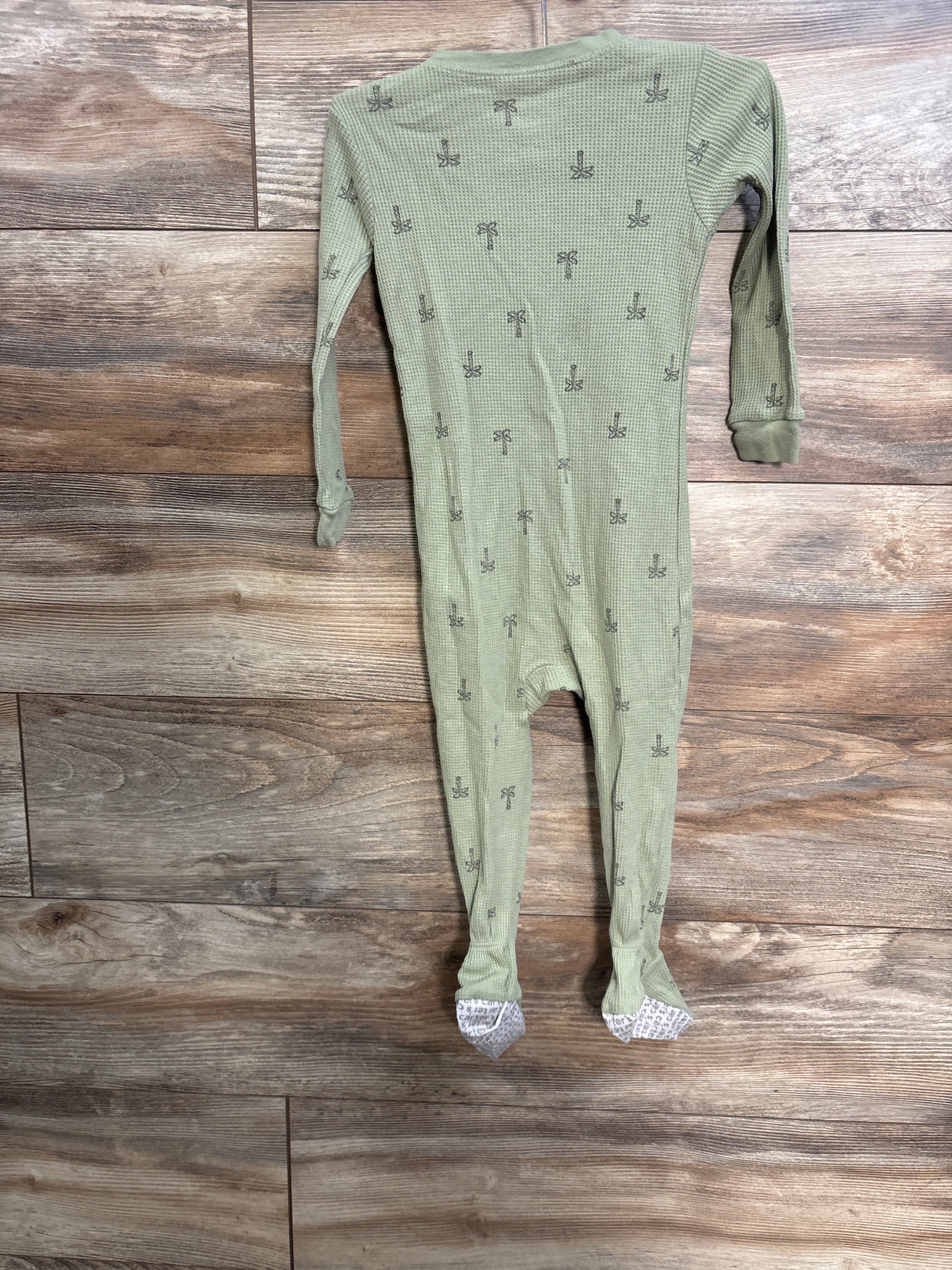 Carter's Waffle Knit Sleeper Green sz 24m