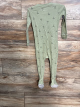 Carter's Waffle Knit Sleeper Green sz 24m