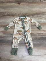 Bamboo Mushroom Forest Sleeper Beige sz 0-3m