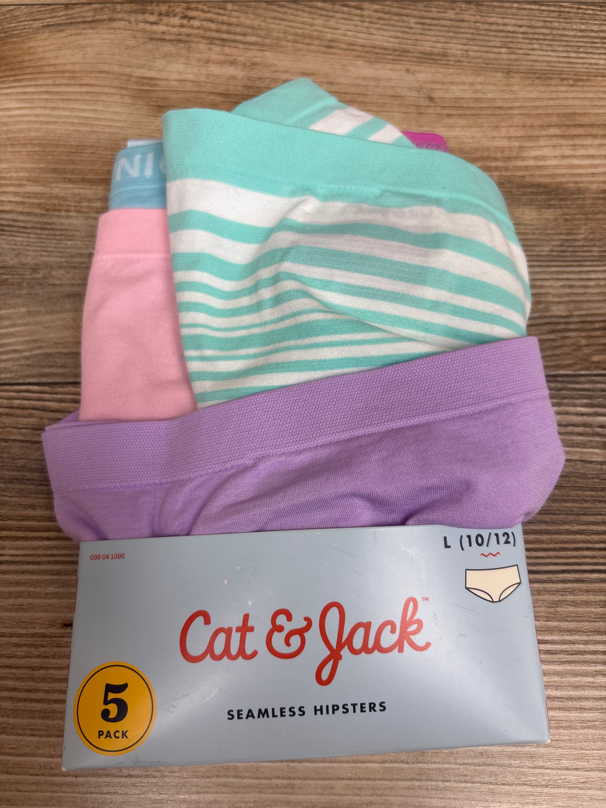 NEW Cat & Jack 5pk Seamless Hipsters sz Large 10-12