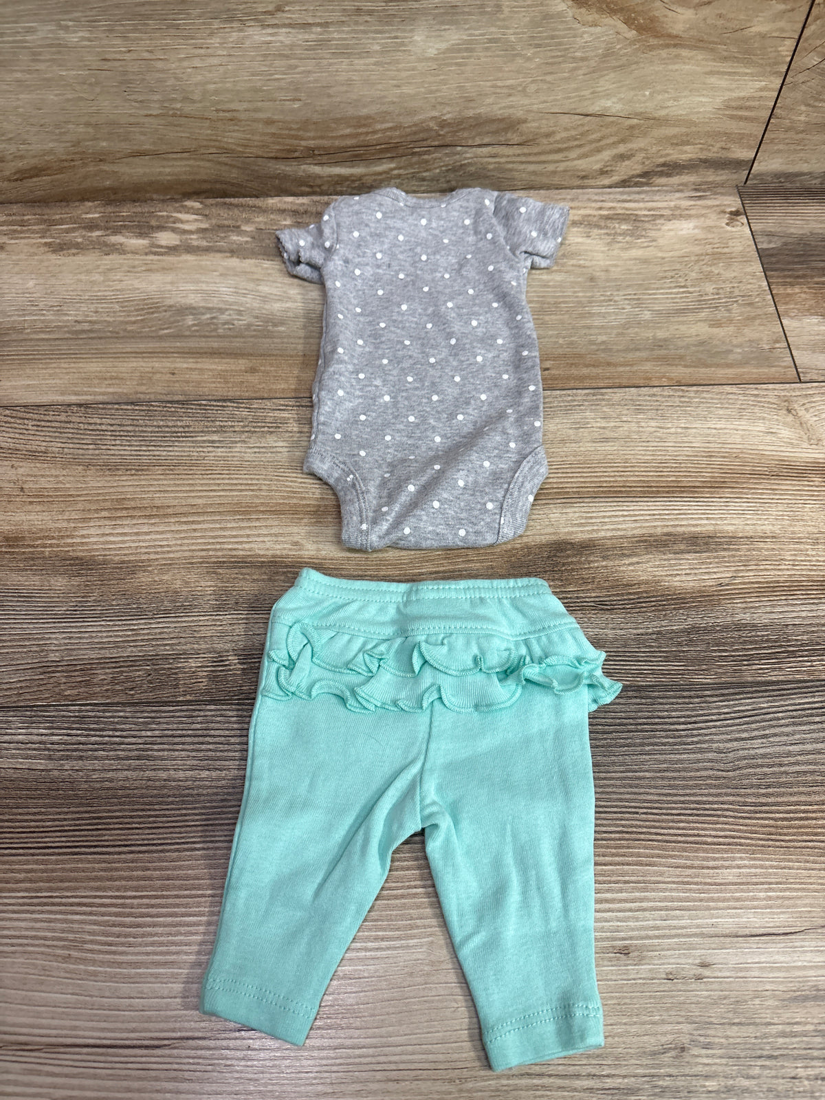 Simple Joys 2pc Bodysuit & Pants Set Grey sz Preemie