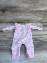 M + A by Monica + Andy Swan Ruffle Coverall Pink sz 3-6m