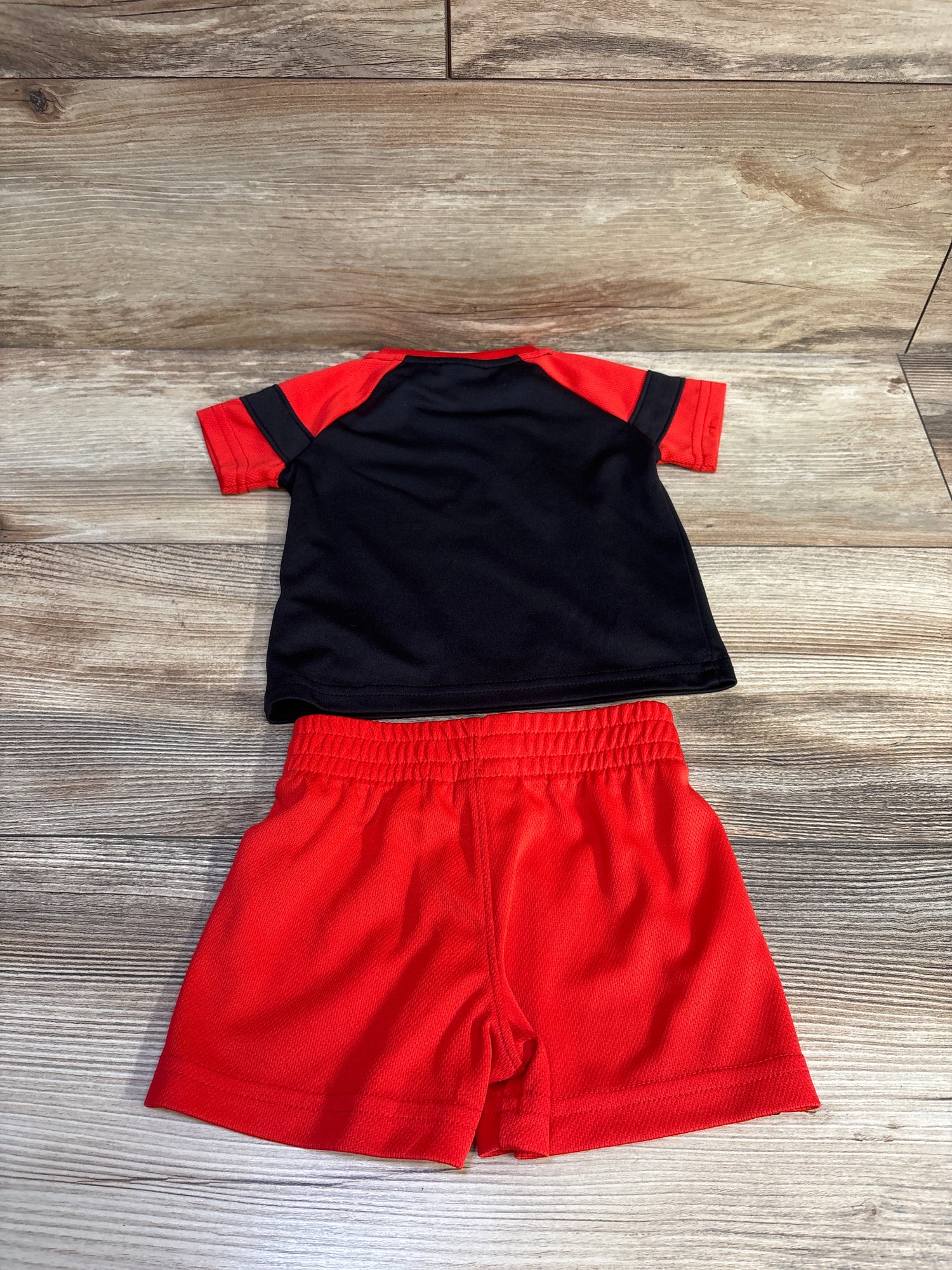 Puma 2pc Shirt & Shorts Set Black/Red sz 3/6m