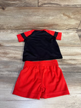 Puma 2pc Shirt & Shorts Set Black/Red sz 3/6m