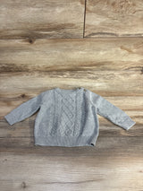 Cat & Jack Cable Knit Pull Over Sweater Grey sz 3-6m