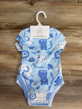 NEW Superstar Baby 3pk Polo Bodysuit Set Light Blue sz 6-9m
