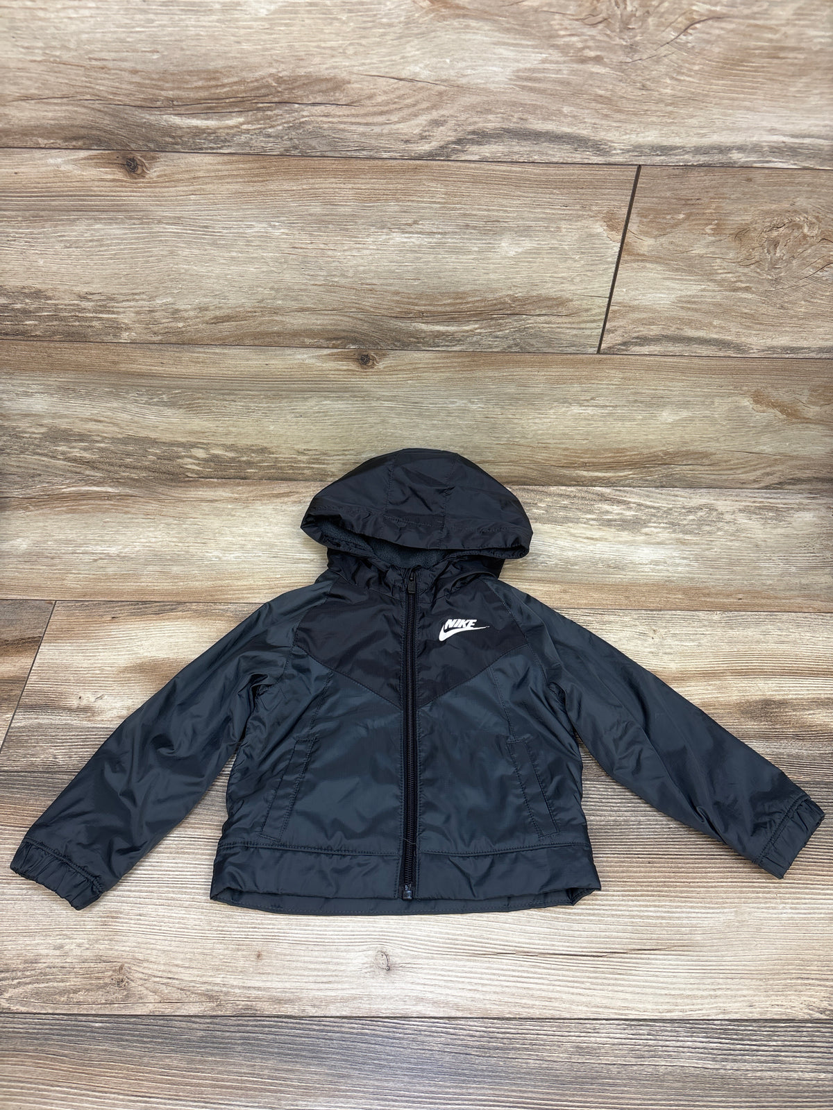 Nike Fleece Lined Windrunner Hooded Jacket Black sz 18m