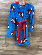 Marvel Spidey and his Amazing Friends Bath Robe Blue sz 4T/5T