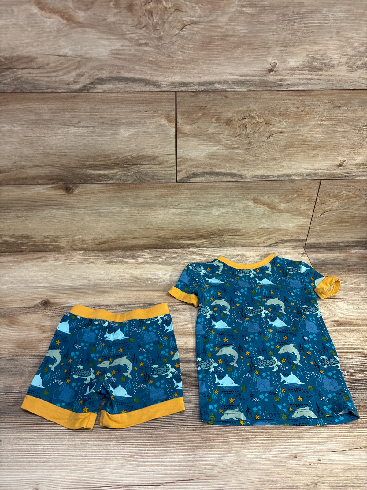 Emerson & Friends 2pc Ocean Friends Bamboo Pajama Set Blue sz 2T