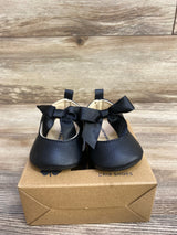 NEW Lucky Brand Mary Jane Bow Crib Shoes Black sz 1c