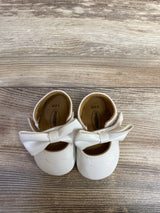 myggpp Mary Jane Flats with Bow White sz 0-6m