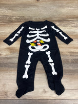 Just One You Skeleton Footed Coverall Black sz 6m