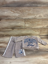 Harry Potter 2pc Hogwarts Long Sleeve Shirt & Pants Set Brown sz 18m