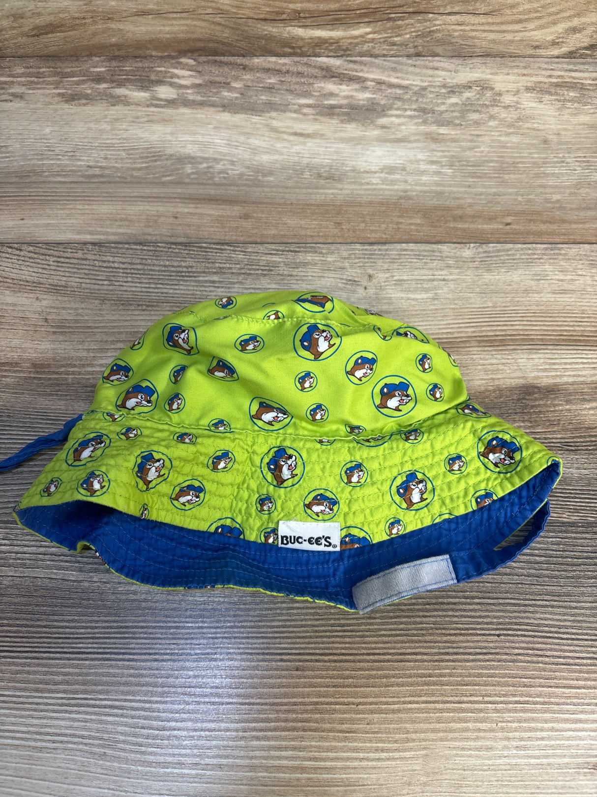 Buc-ees Reversible Toddler Bucket Hat Green/Blue One Size
