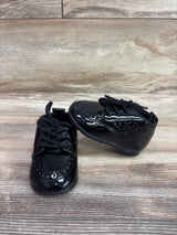 EliteGoogv PU Leather Round Toe First-Walkers Shoes Black sz 1/2c
