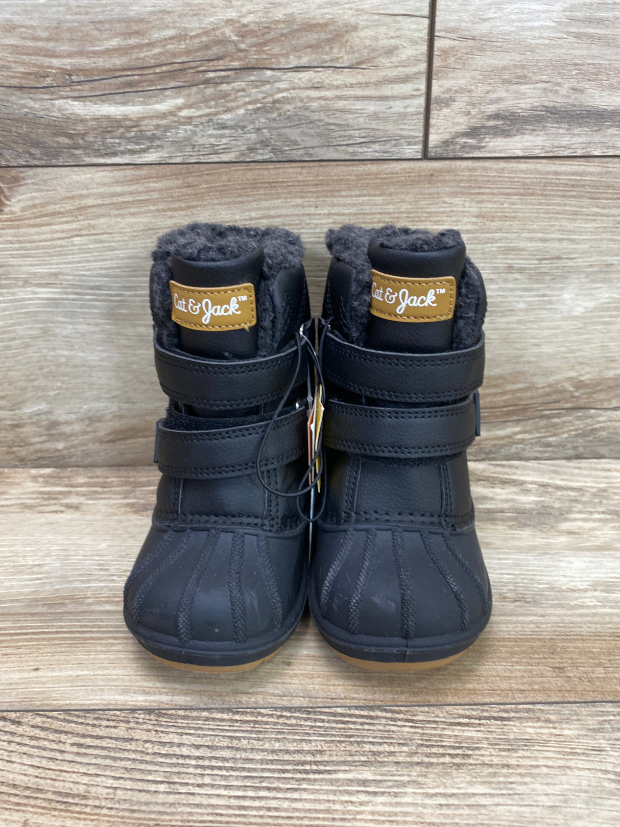 NEW Cat & Jack Denver Black Winter Boots sz 6c