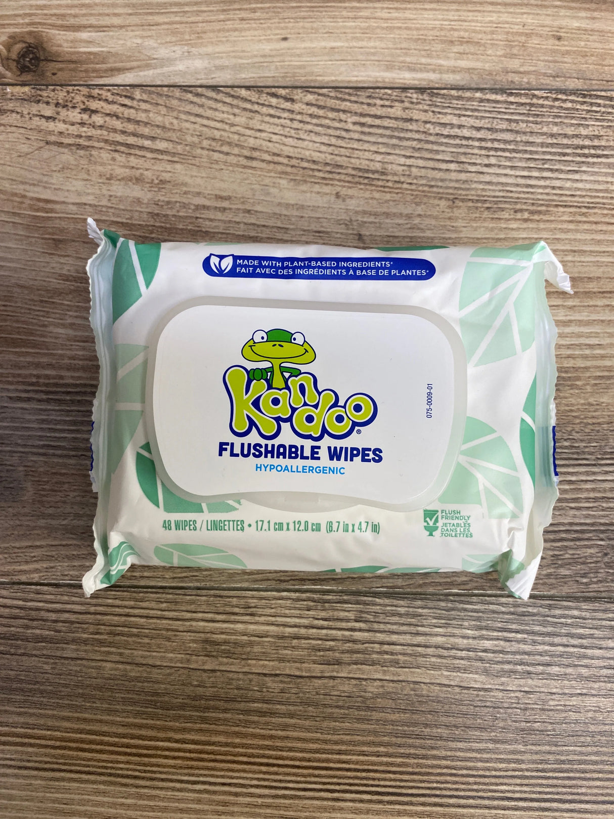 NEW Kandoo Kids Hypoallergenic Flushable Wet Wipes, 48ct.