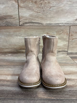 Cat & Jack Isla Suede Zipper Boots Pink sz 8c