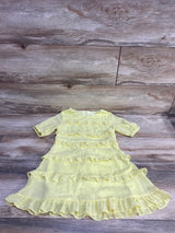 NEW GB Girls Tiered Ruffle Dress Yellow sz 5T