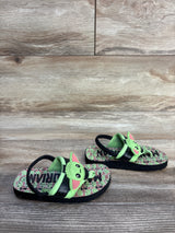 Star Wars Mandalorian Grogu Flip Flops Green sz 7/8c