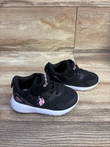 U.S. Polo Assn. Glitter Sneakers Black sz 5c