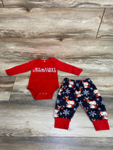 2pc My First Christmas Bodysuit & Pants Red sz 3-6m