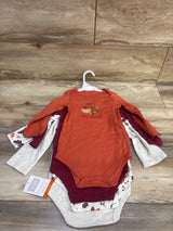 NEW Hudson Baby 4pk Long Sleeve Autumn Bodysuit Set Grey sz 18m