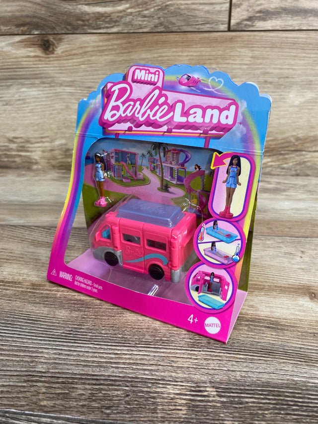 NEW Barbie Mini BarbieLand Doll & Vehicle Set with 1.5" Doll & DreamCamper - Me n Mommy To Be