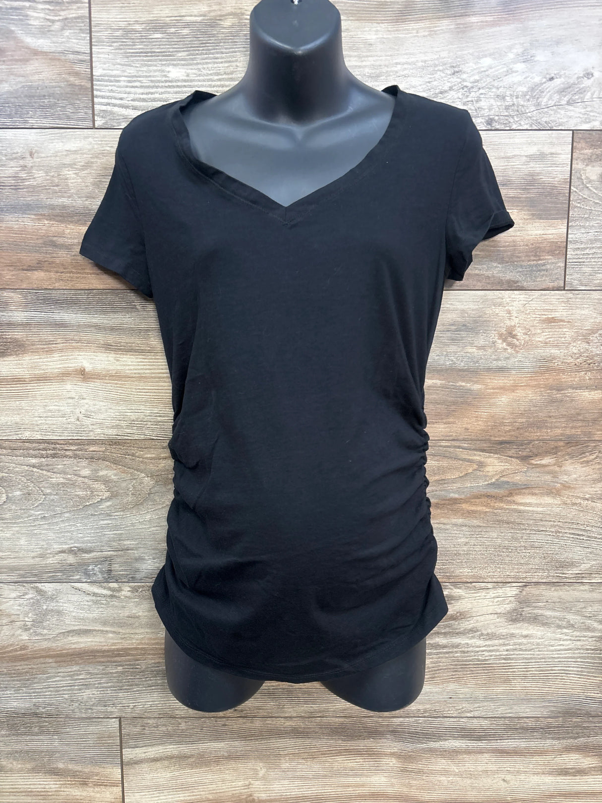 Sonoma Maternity Ruched Shirt Black sz XS - Me n Mommy To Be
