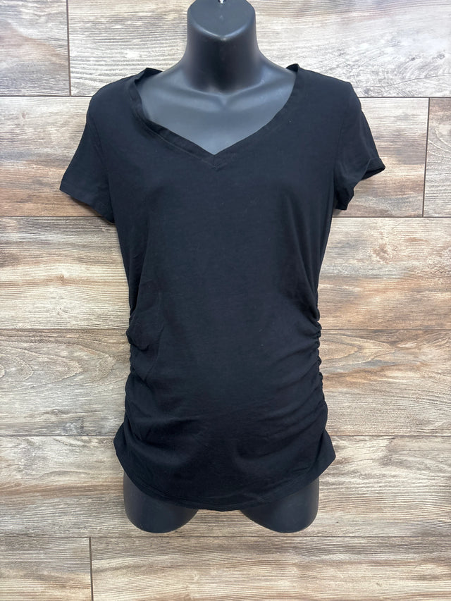 Sonoma Maternity Ruched Shirt Black sz XS - Me n Mommy To Be