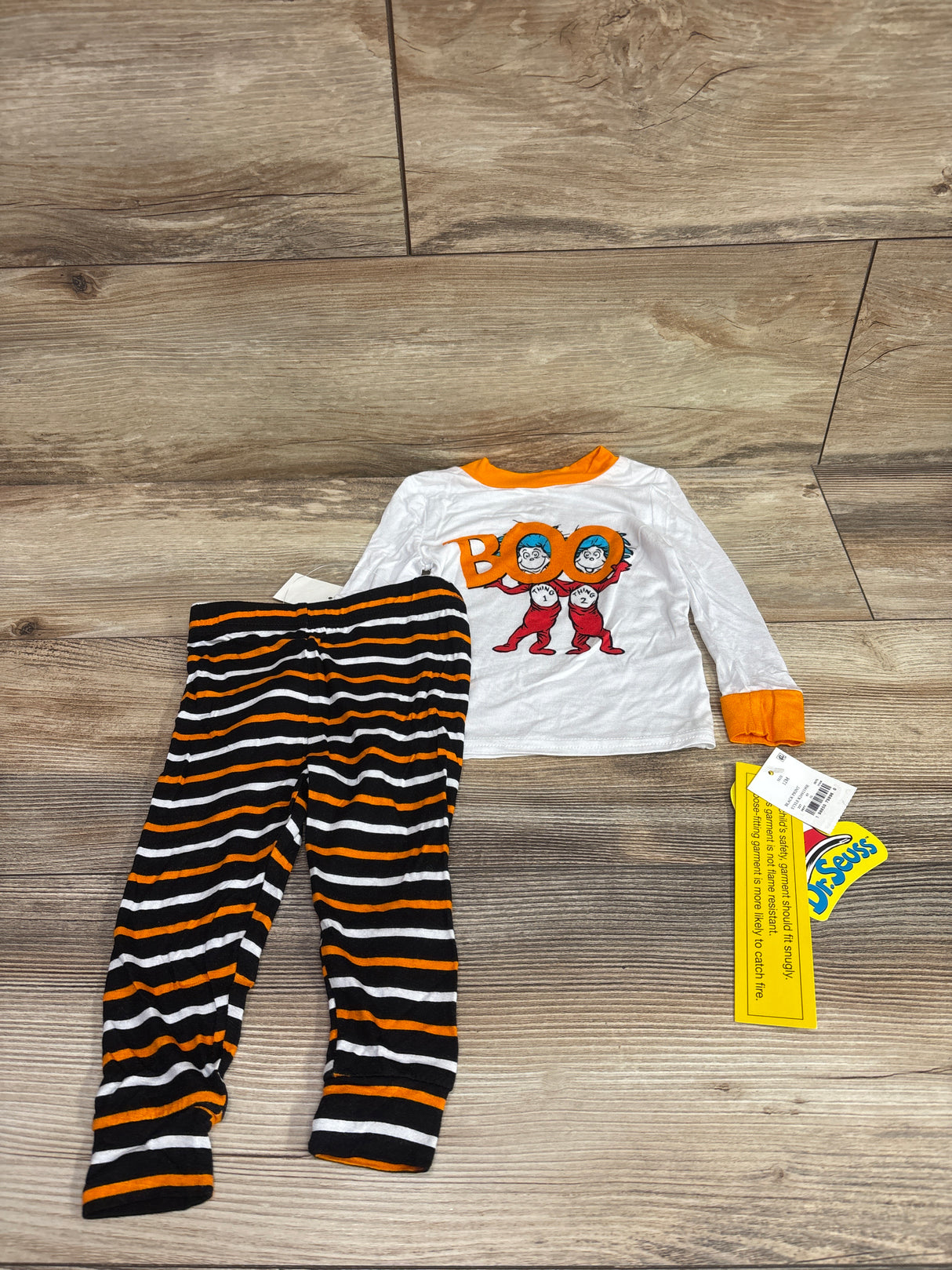 NEW Dr. Seuss Thing 1 Thing 2 Long Sleeve 2pc Viscose Snug Fit Pajama Set sz 12m