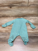 Carter's Striped Sleeper Green sz Newborn