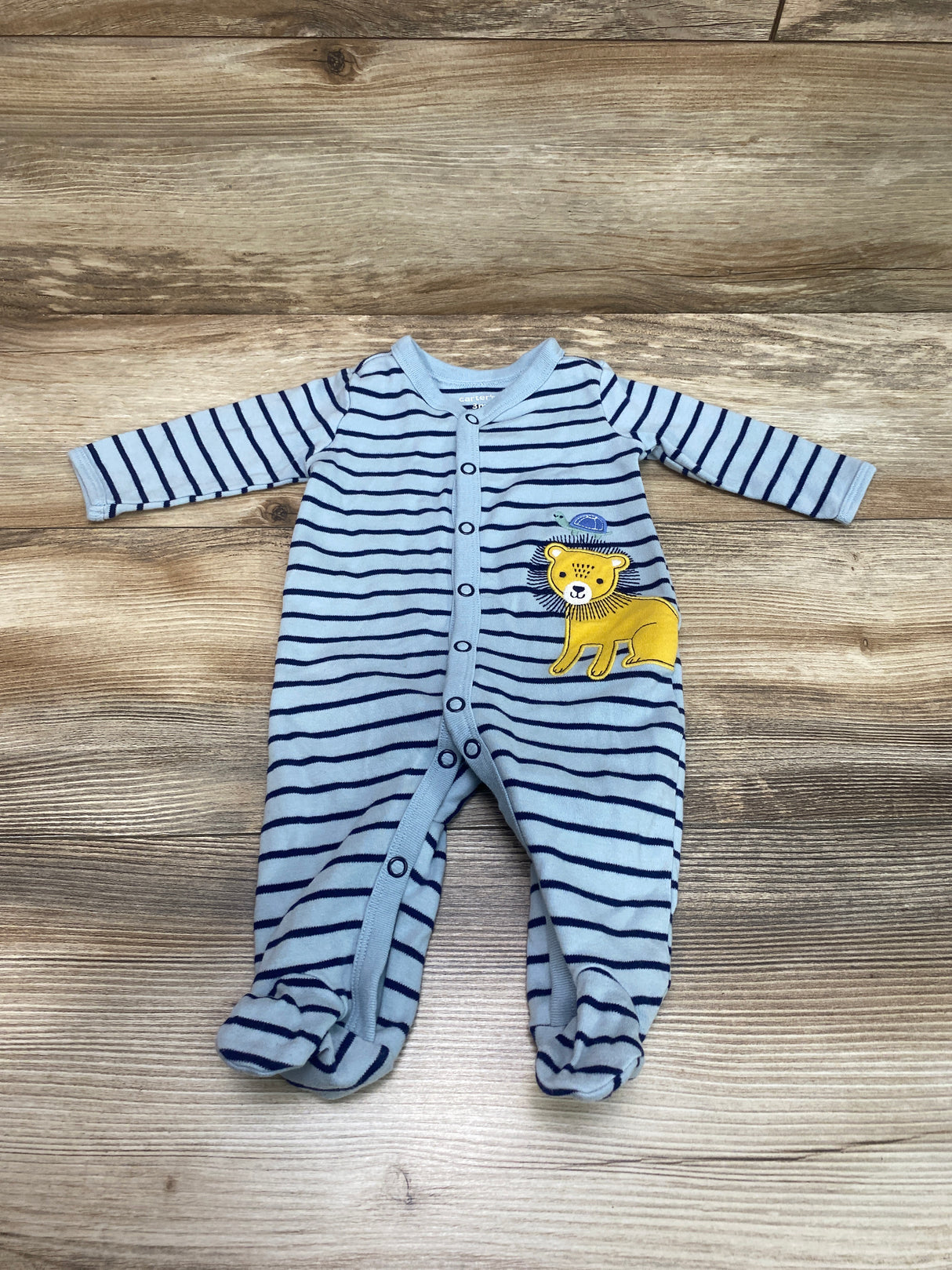 Carter's Striped Sleeper Blue sz 3m