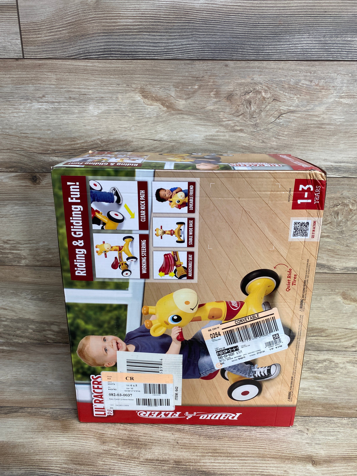 NEW Radio Flyer Lil' Racers Patches The Giraffe Ride-On